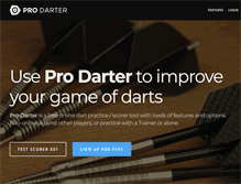 Tablet Screenshot of pro-darter.com